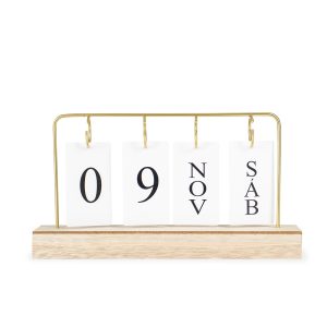 Calendário Permanente MDF com Alça de Ferro 19026